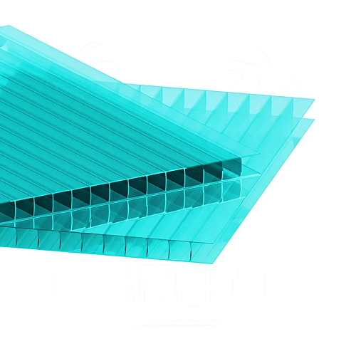 Сотовый поликарбонат Сотовый поликарбонат 4 мм (2,1 х 12м, бирюза)