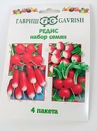 
            Набор семян РЕДИС, 4 пакета